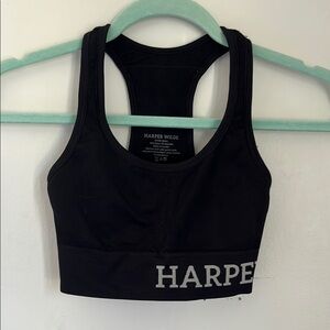 Like new Harper Wilde racer back black Sports Bra. Size XS